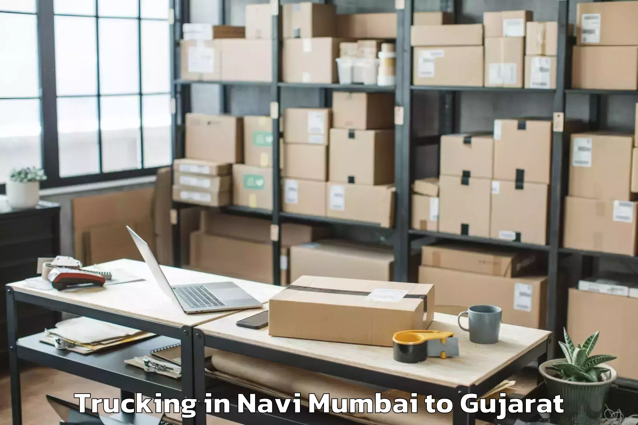 Comprehensive Navi Mumbai to Madhavpur Trucking